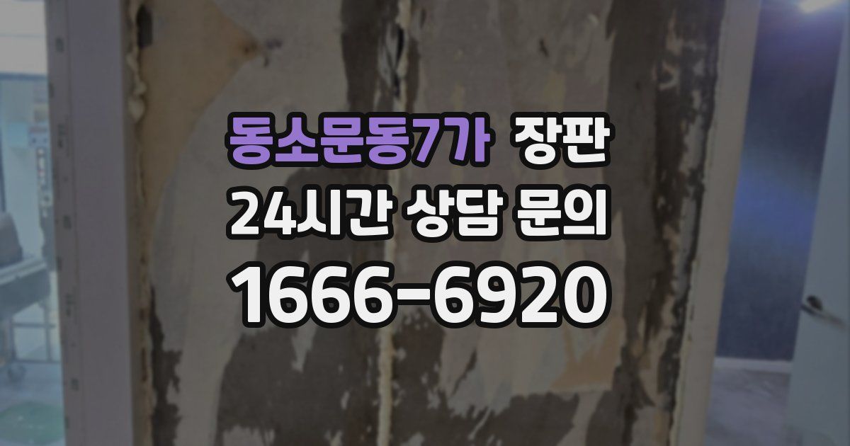 동소문동7가 장판