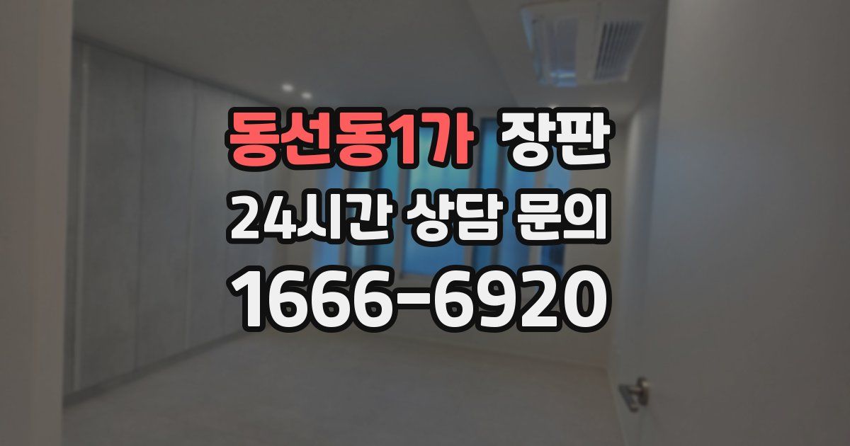 동선동1가 장판