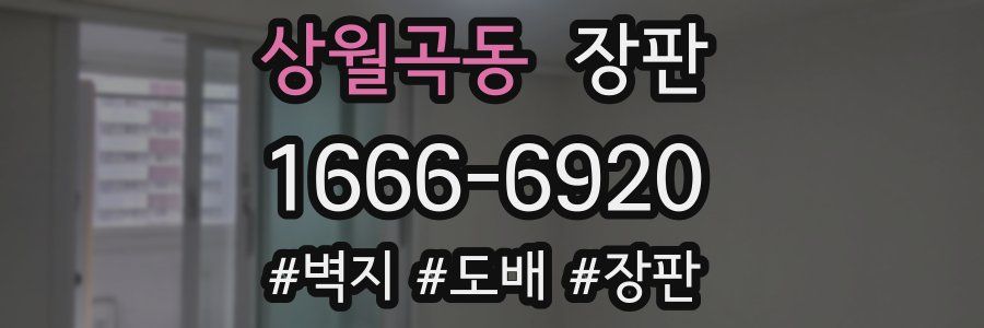 상월곡동 장판