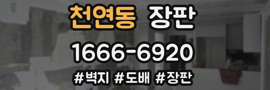 천연동 장판