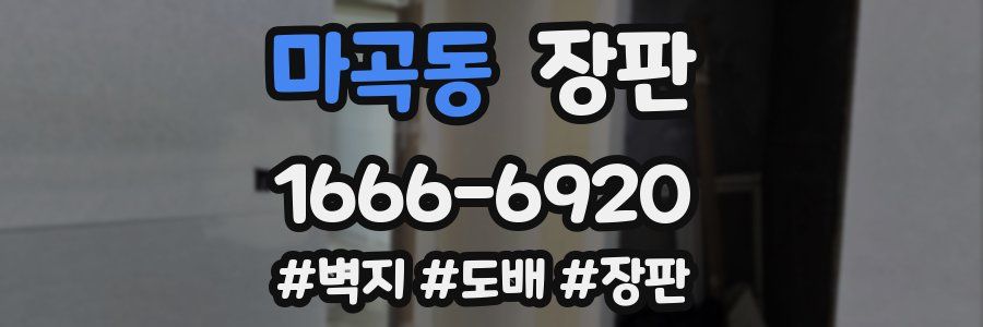 마곡동 장판