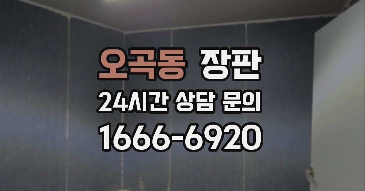 오곡동 장판
