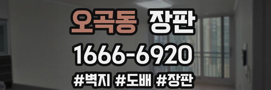 오곡동 장판