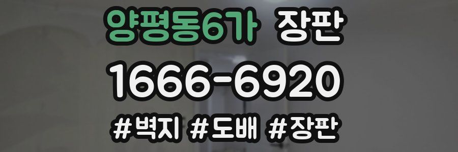 양평동6가 장판