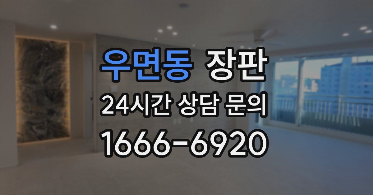 우면동 장판