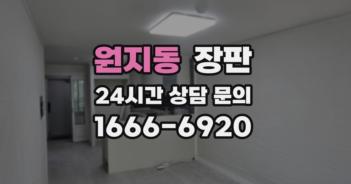 원지동 장판