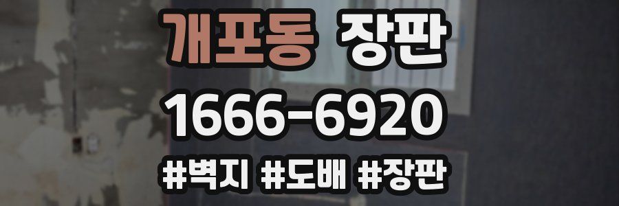 개포동 장판