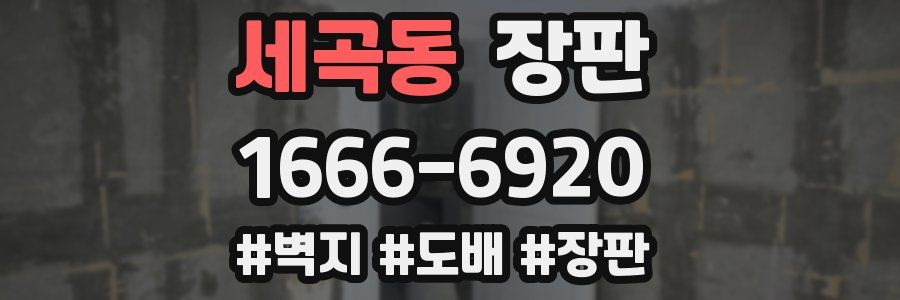 세곡동 장판