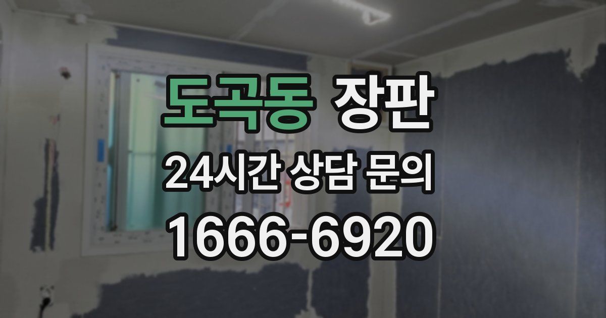 도곡동 장판