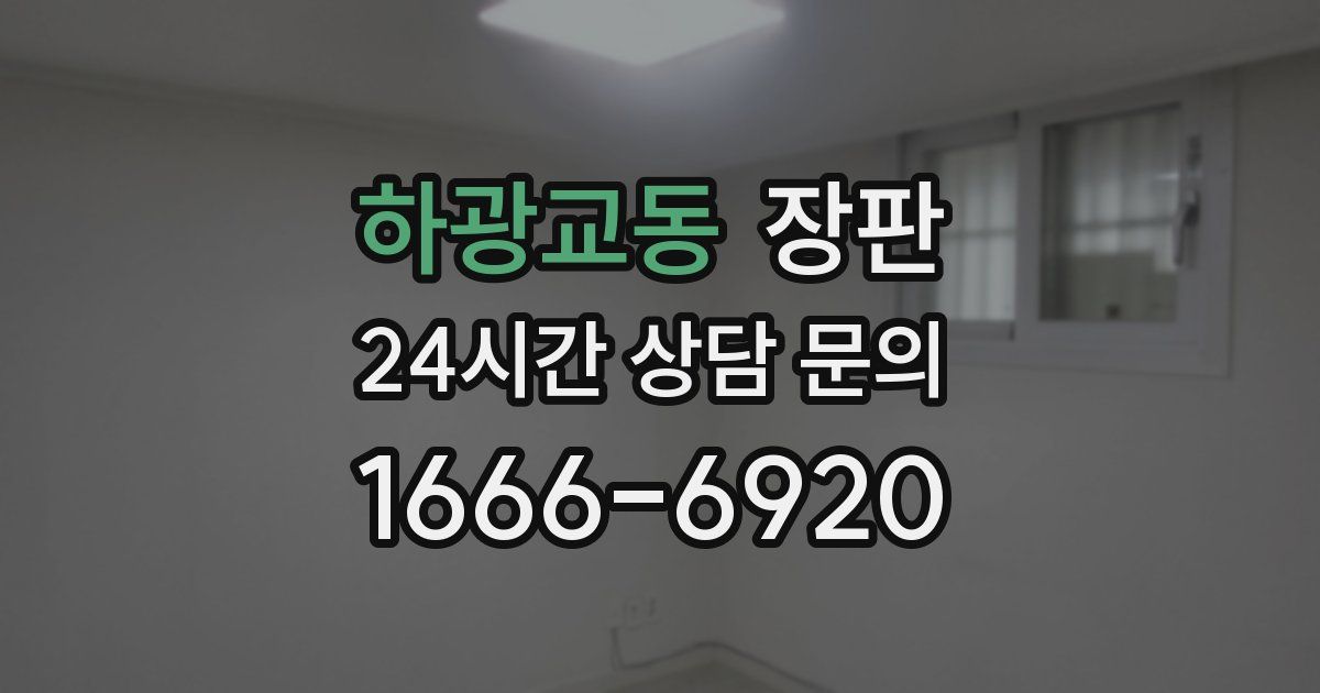 하광교동 장판