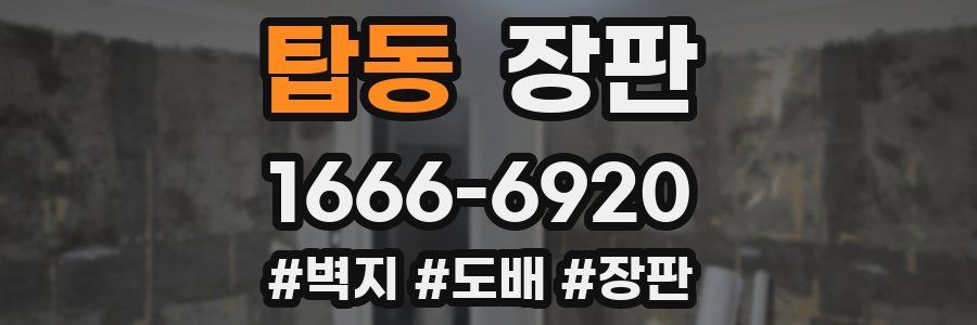 탑동 장판