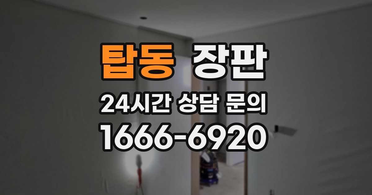 탑동 장판