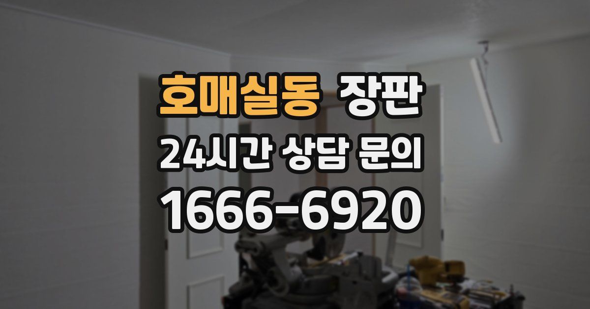 호매실동 장판
