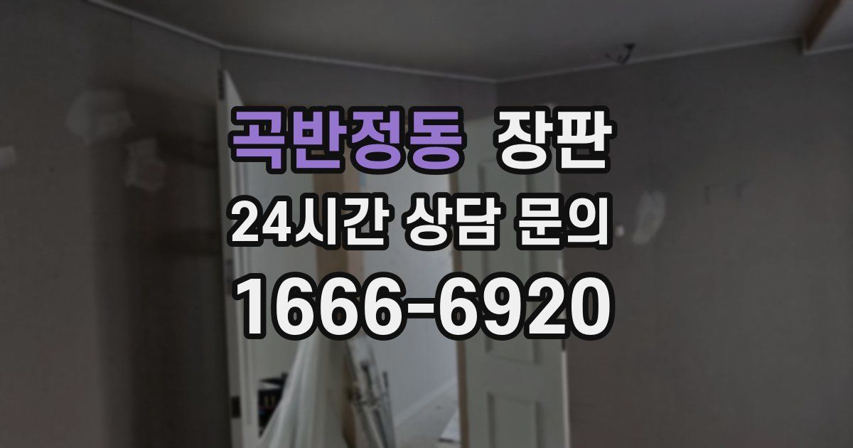 곡반정동 장판