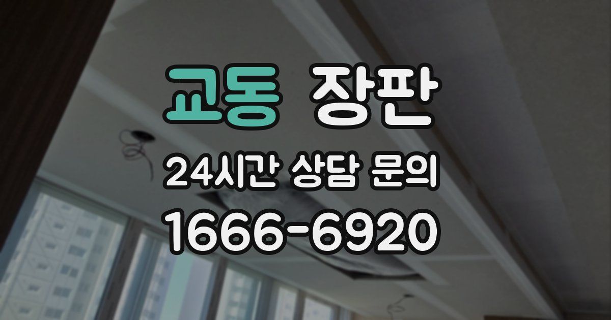 교동 장판