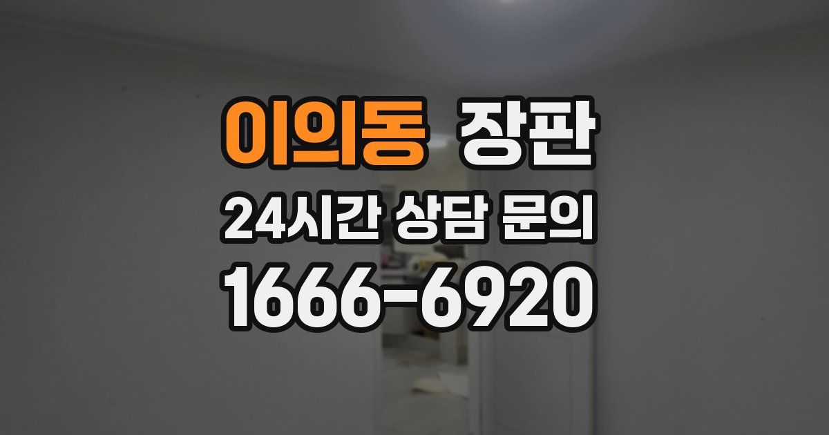 이의동 장판