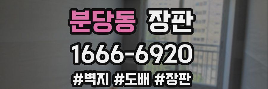 분당동 장판