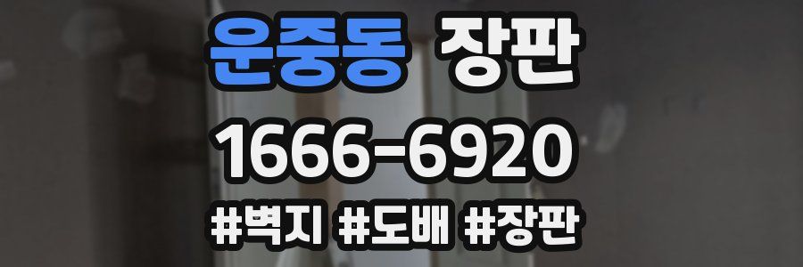 운중동 장판