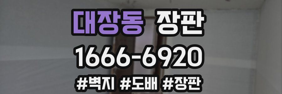 대장동 장판