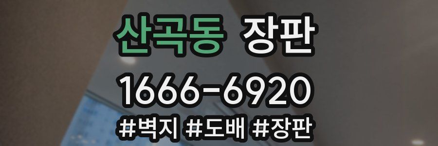 산곡동 장판