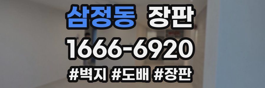 삼정동 장판
