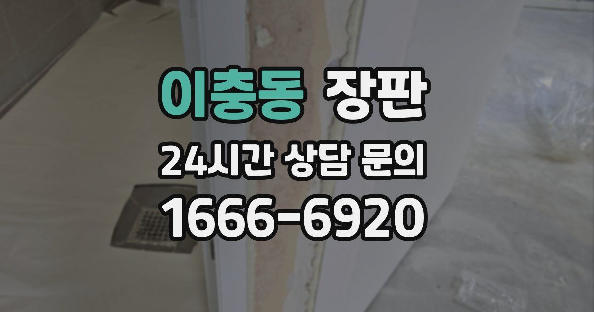 이충동 장판