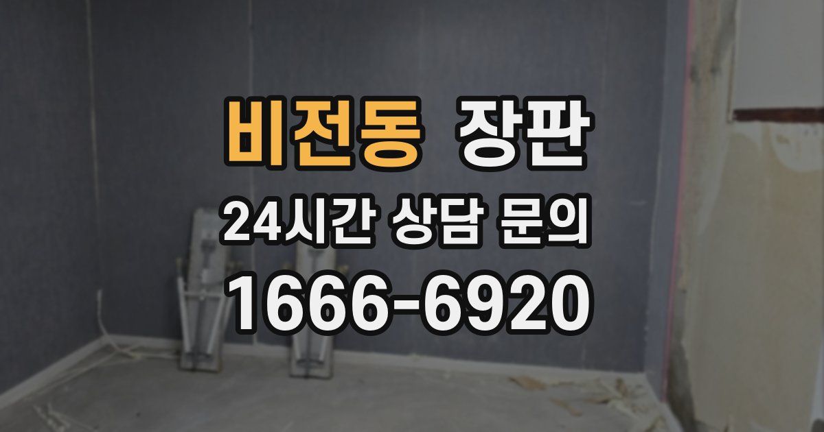 비전동 장판