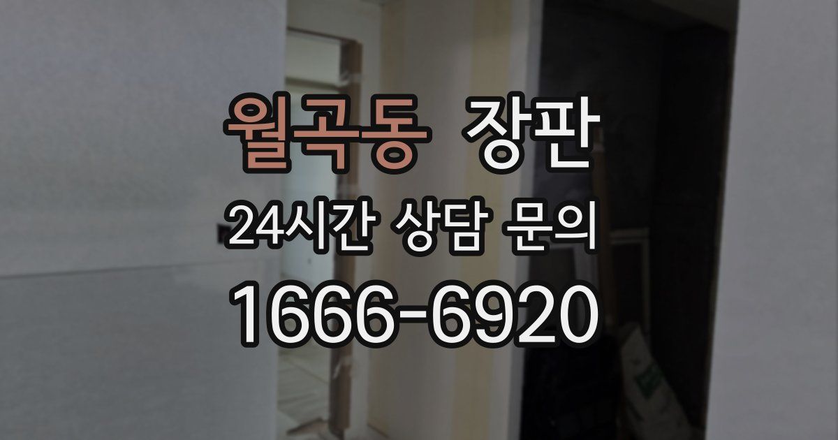 월곡동 장판