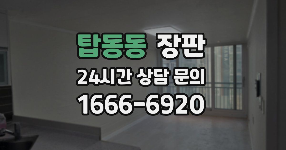 탑동동 장판
