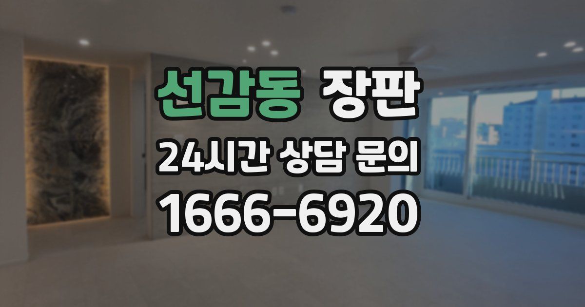 선감동 장판