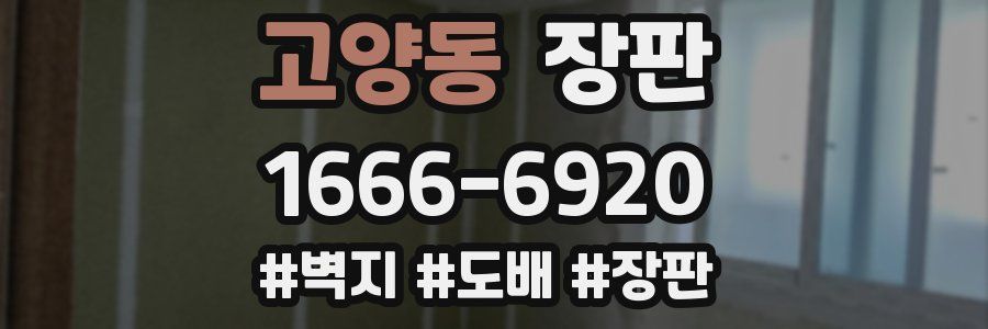 고양동 장판