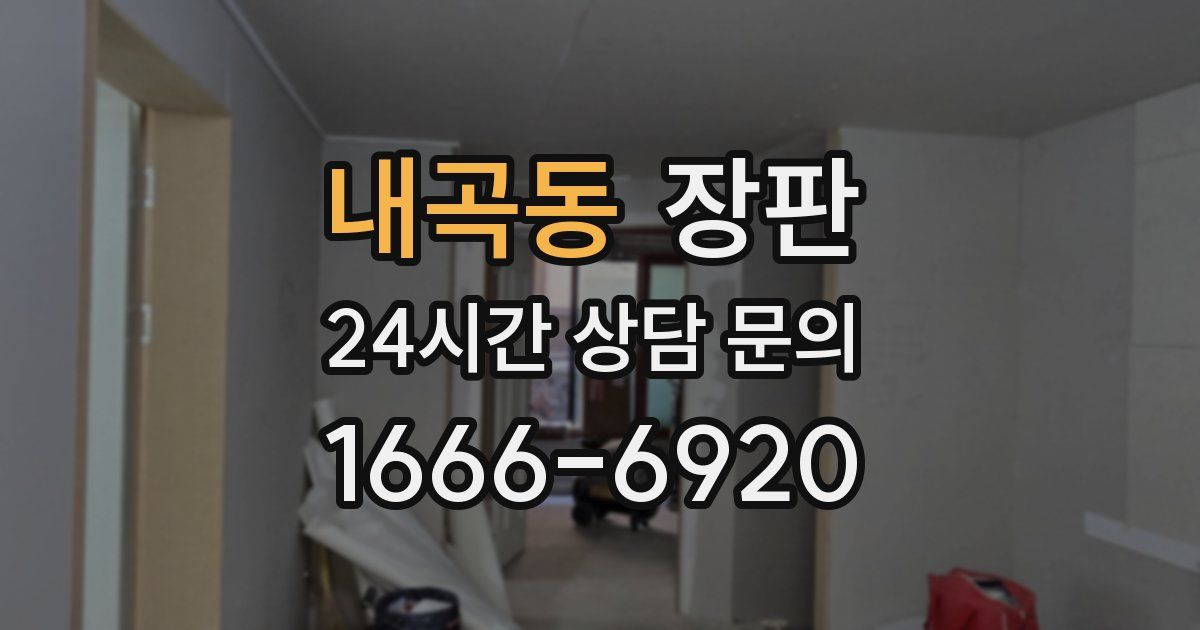 내곡동 장판