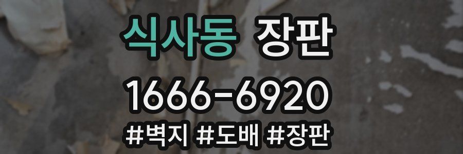 식사동 장판
