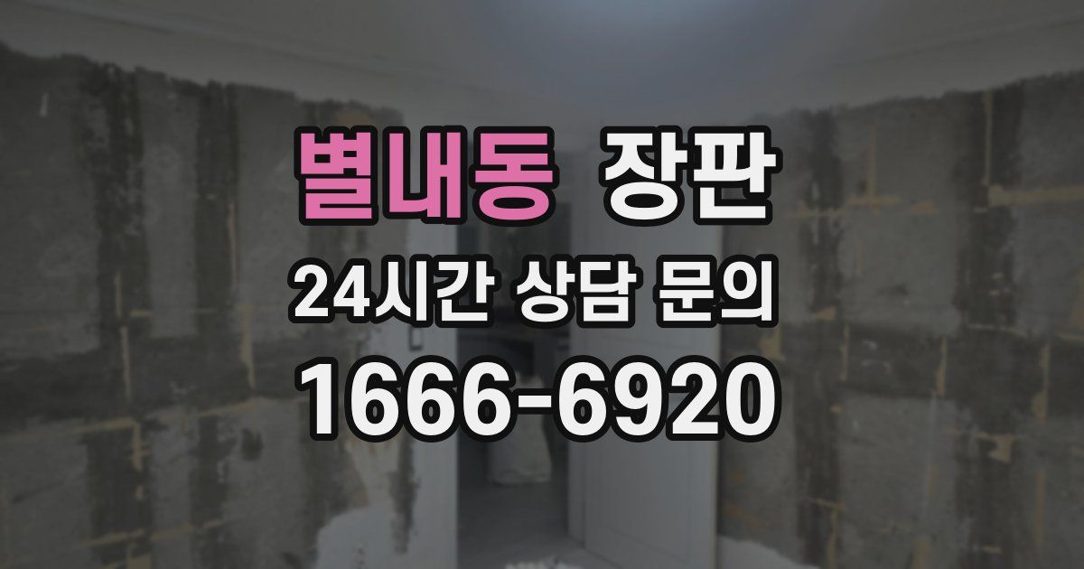 별내동 장판