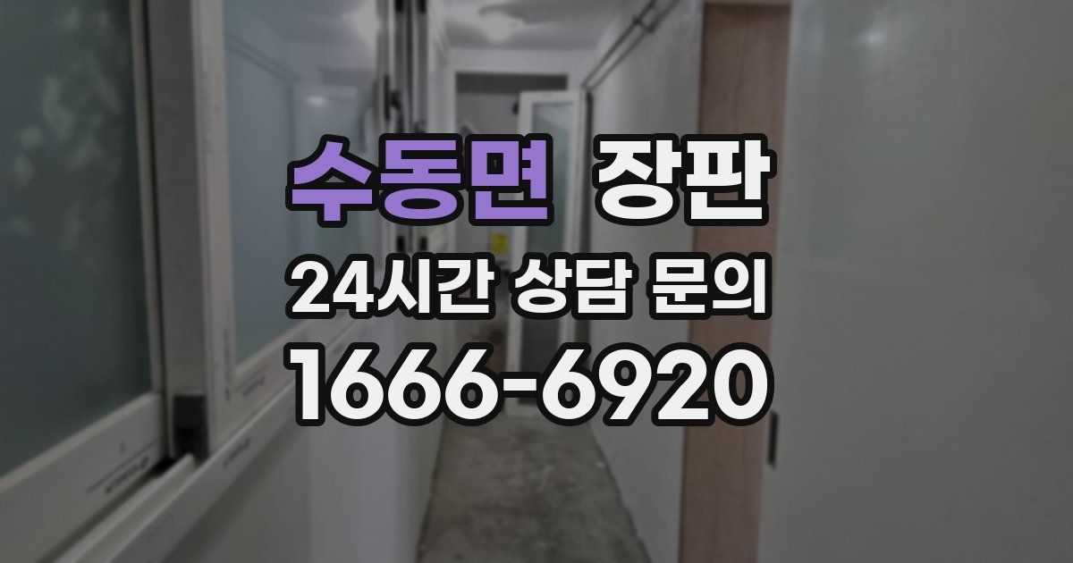 수동면 장판