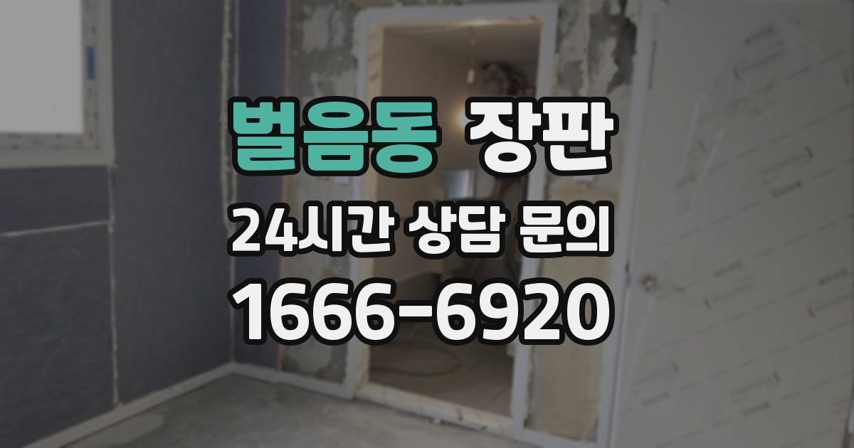 벌음동 장판