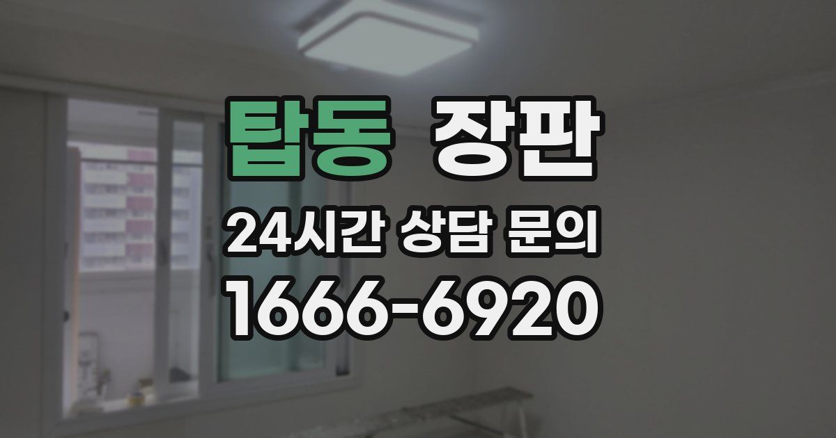 탑동 장판