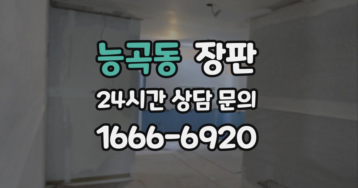 능곡동 장판