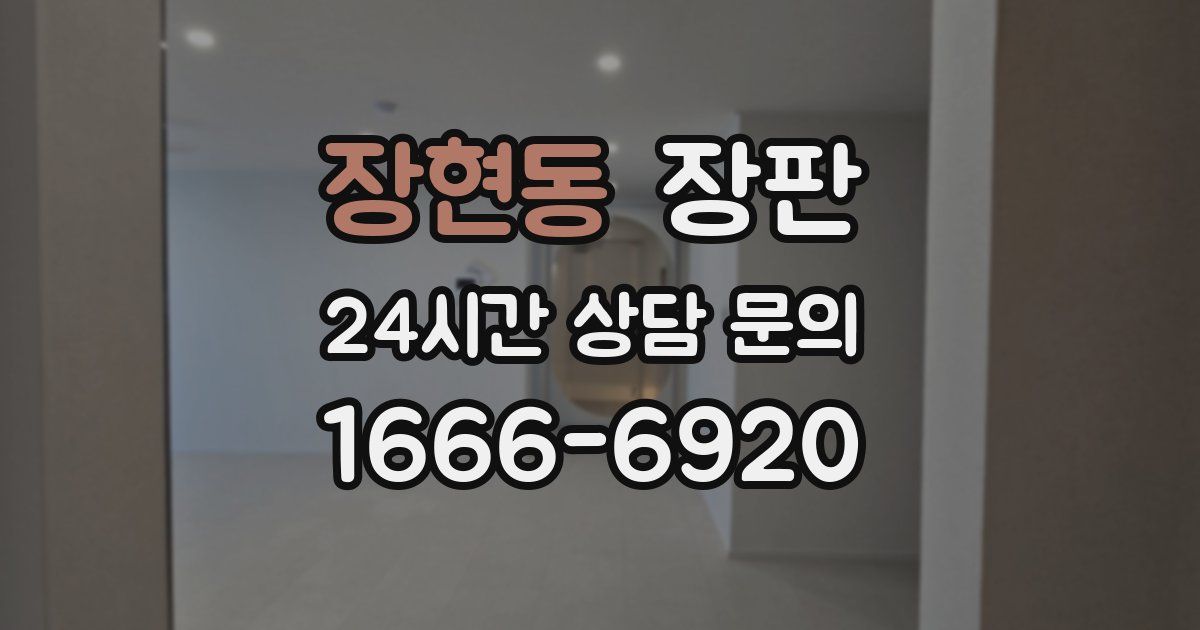 장현동 장판