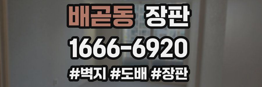 배곧동 장판