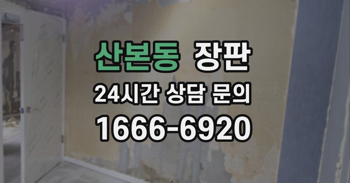 산본동 장판
