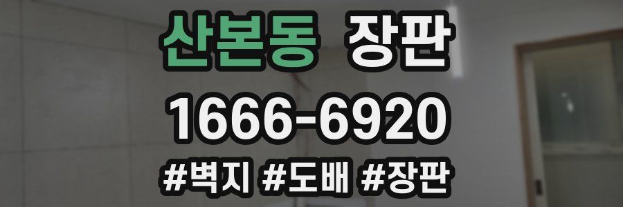 산본동 장판