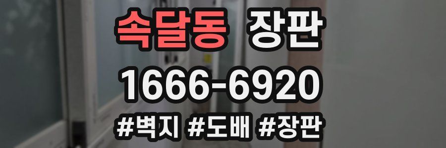 속달동 장판
