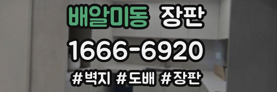 배알미동 장판