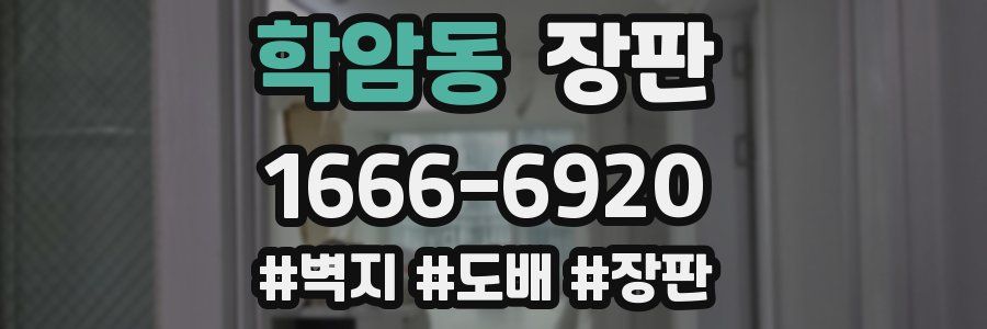 학암동 장판