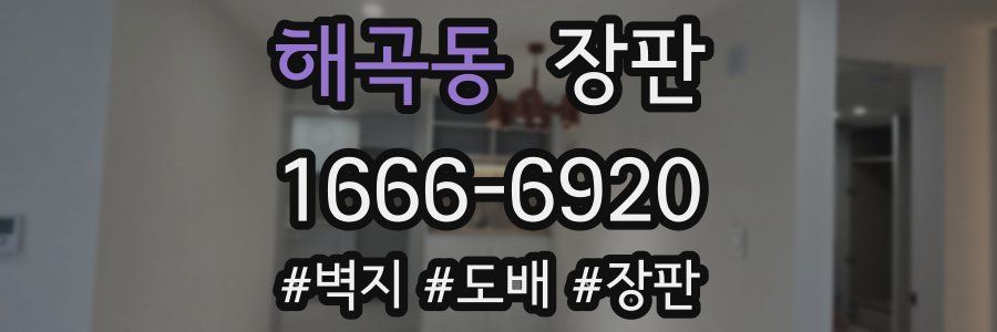 해곡동 장판