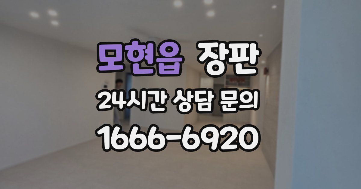 모현읍 장판