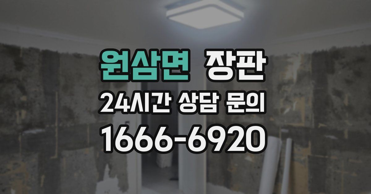 원삼면 장판
