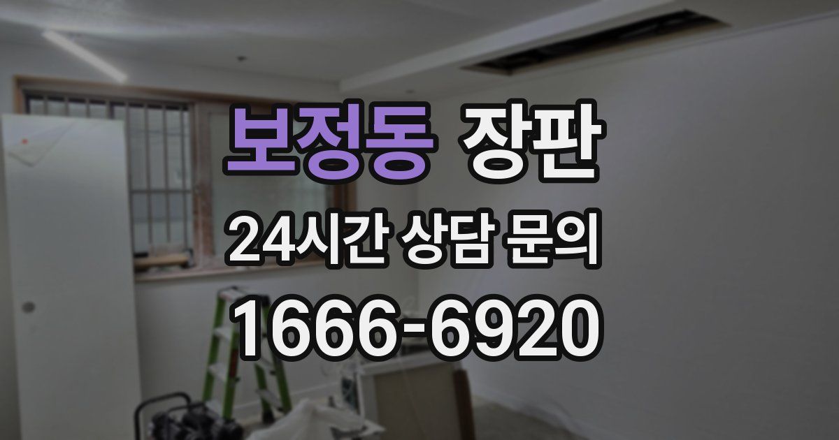 보정동 장판