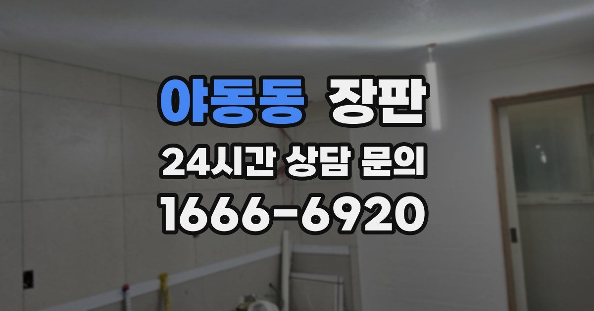 야동동 장판